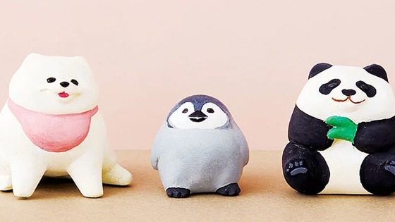掌心上的圓滾滾動物，來自動物造型作家「もんとみ」的可愛立體作品