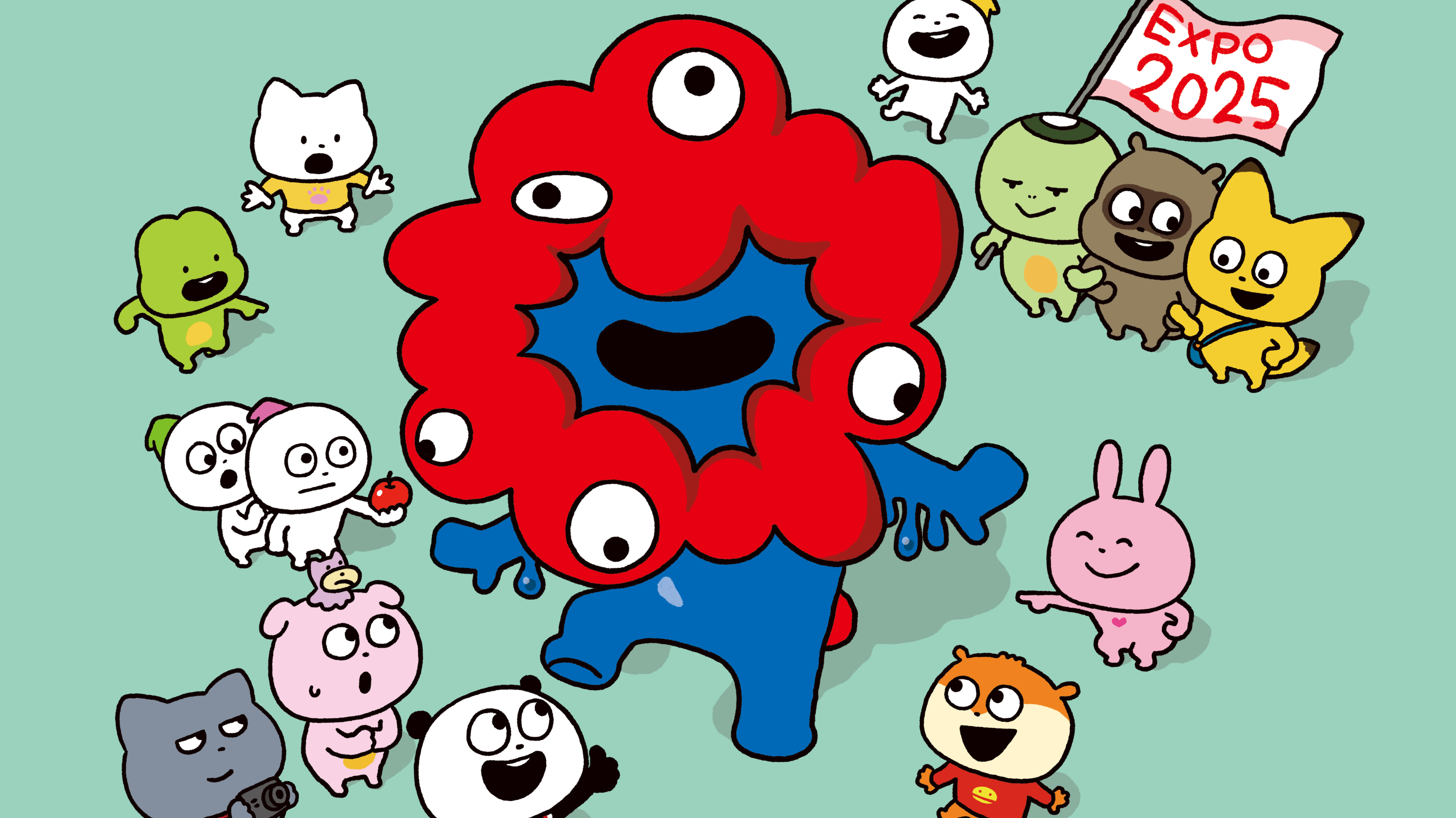 開心熊貓與脈脈夢幻同台！2025大阪・關西萬博官方授權西村裕二×脈脈會場限定商品登場