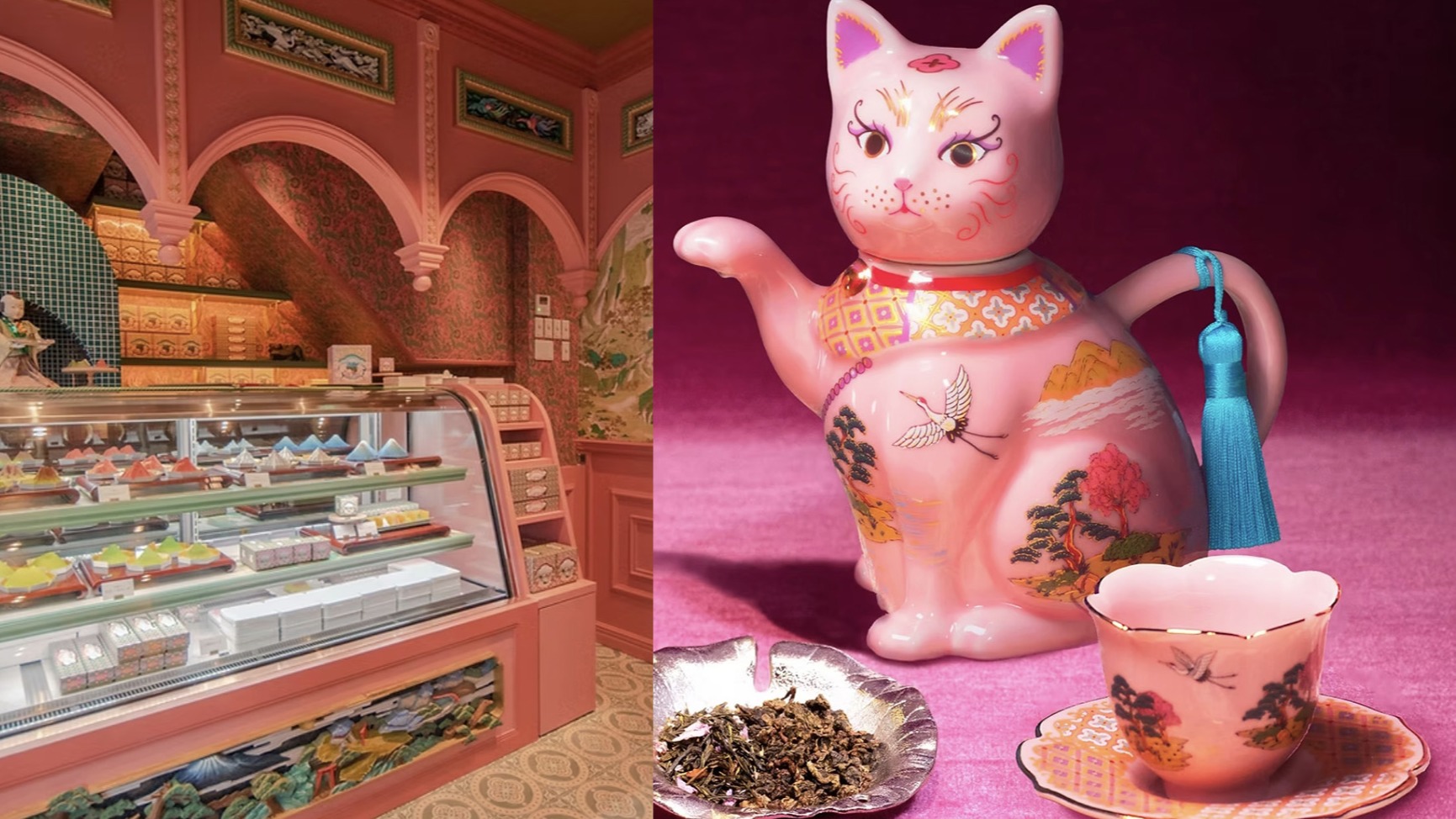 東京必訪伴手禮店「小樂園 TEA SALON & BOUTIQUE」,富士山蛋糕必嚐、華美又仙氣十足的招財貓茶壺超吸睛