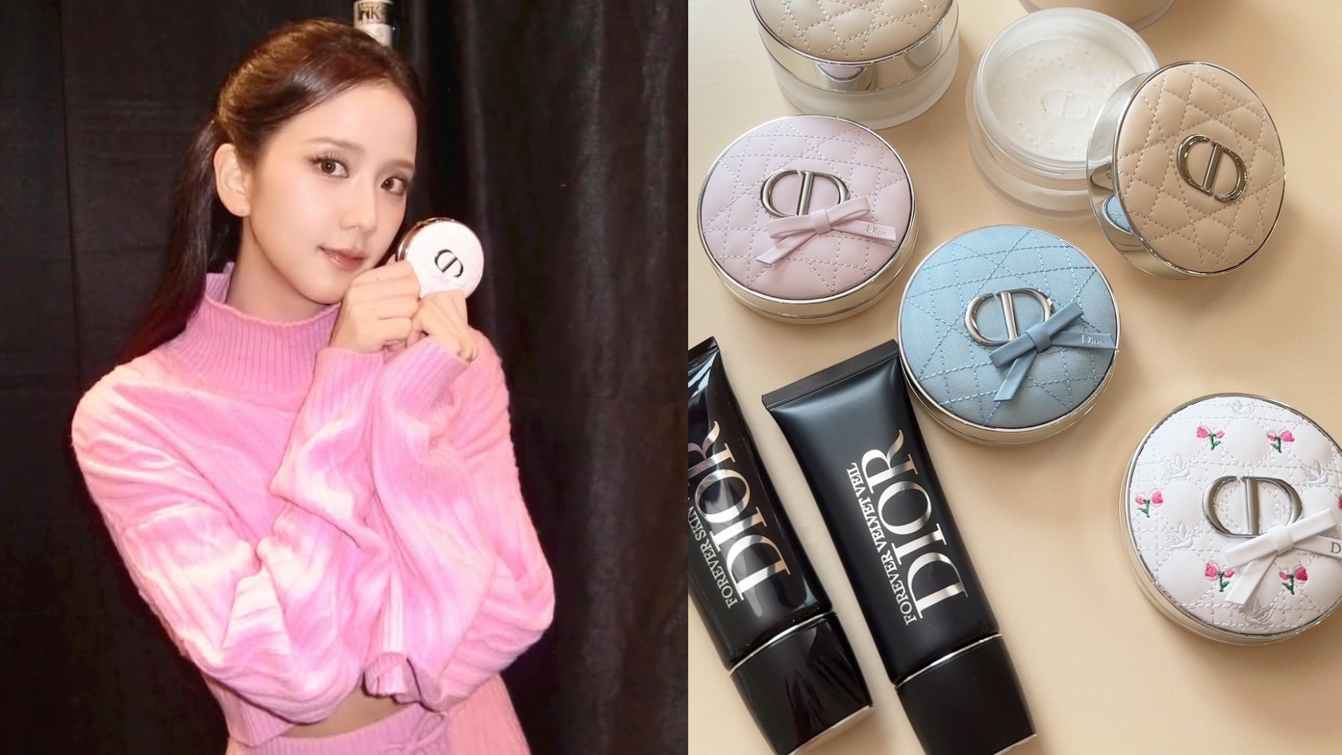 日韓美妝控瘋收藏！JISOO同款「DIOR蝴蝶結氣墊」終於登台，全新高訂外殼、玫瑰與冰藍限定款7月1日專櫃開搶！