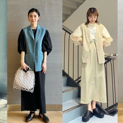 一件「背心外套」即刻點亮層次注目度!以5種穿搭靈感營造日系高級時髦