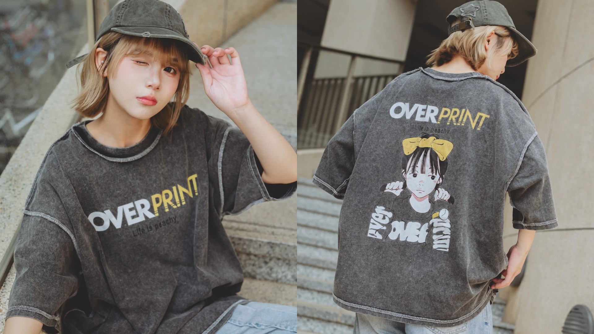 一件搭出原宿街頭風，日本潮牌「Over Print」限定款台灣 YINHAO 就買得到！