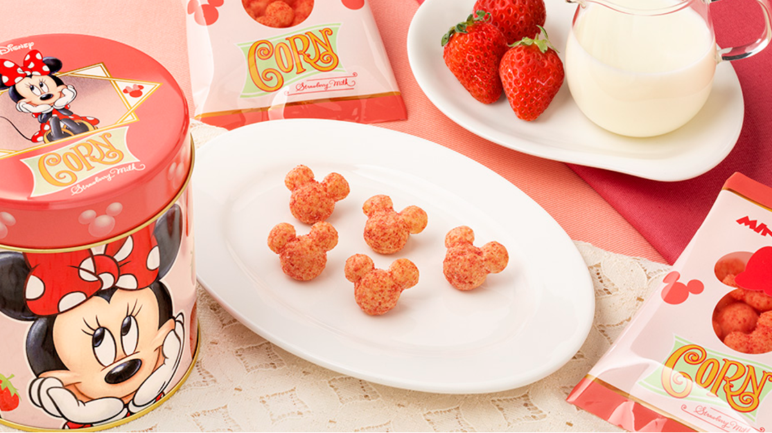 迪士尼×東京芭娜娜專賣店新推草莓牛奶味「3D米妮米果」 把今年秋天的空氣都一起變甜！