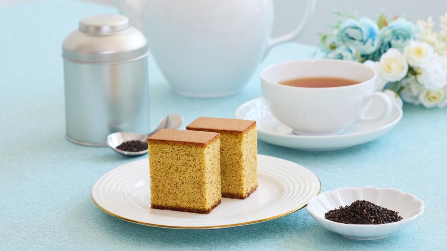 福砂屋新宿高島屋限定「伯爵茶長崎蛋糕」登場！近澤蕾絲店聯名手帕同步開賣