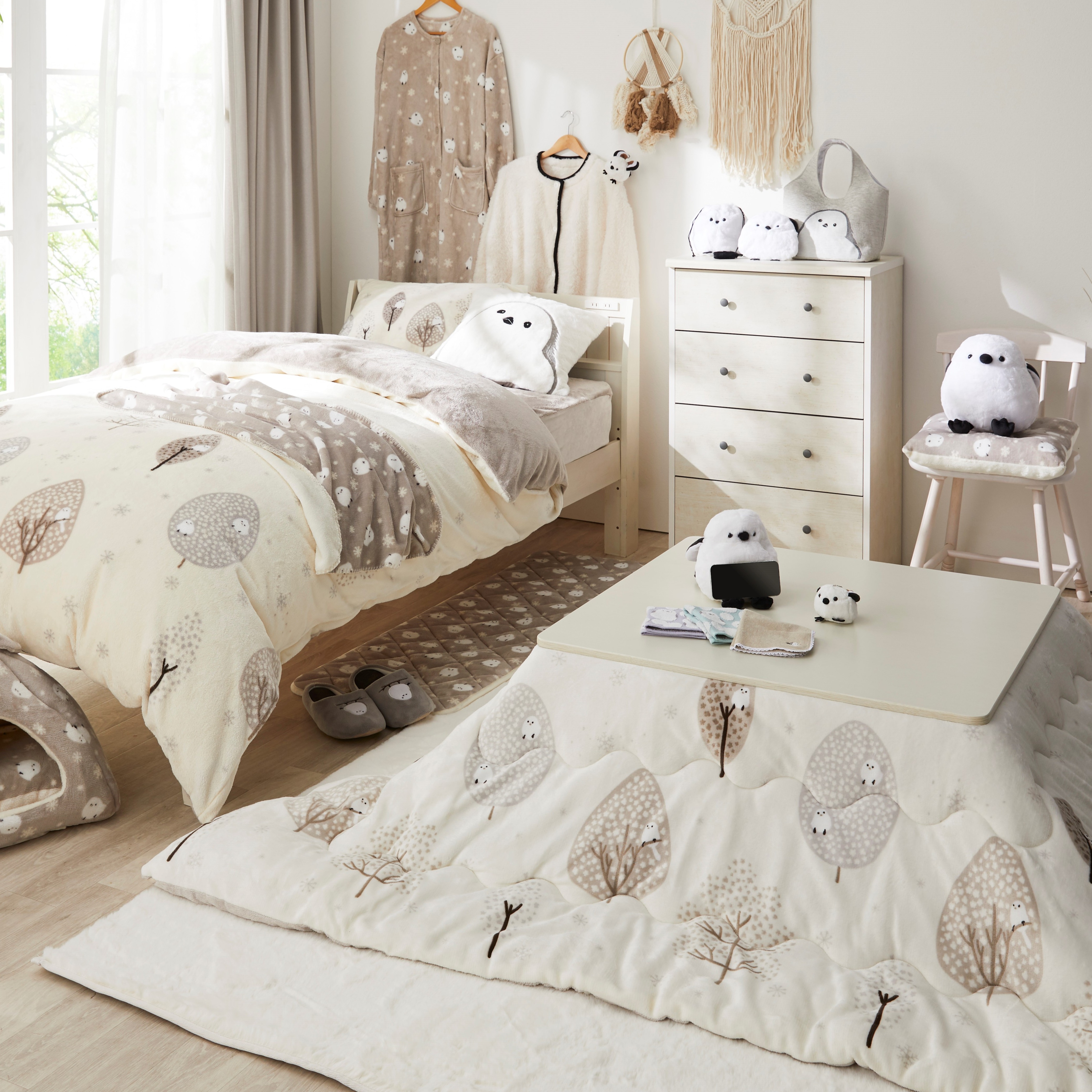 日本宜得利推出超級萌的北長尾山雀居家用品!擁抱療癒雪花軟Q生物就趁現在