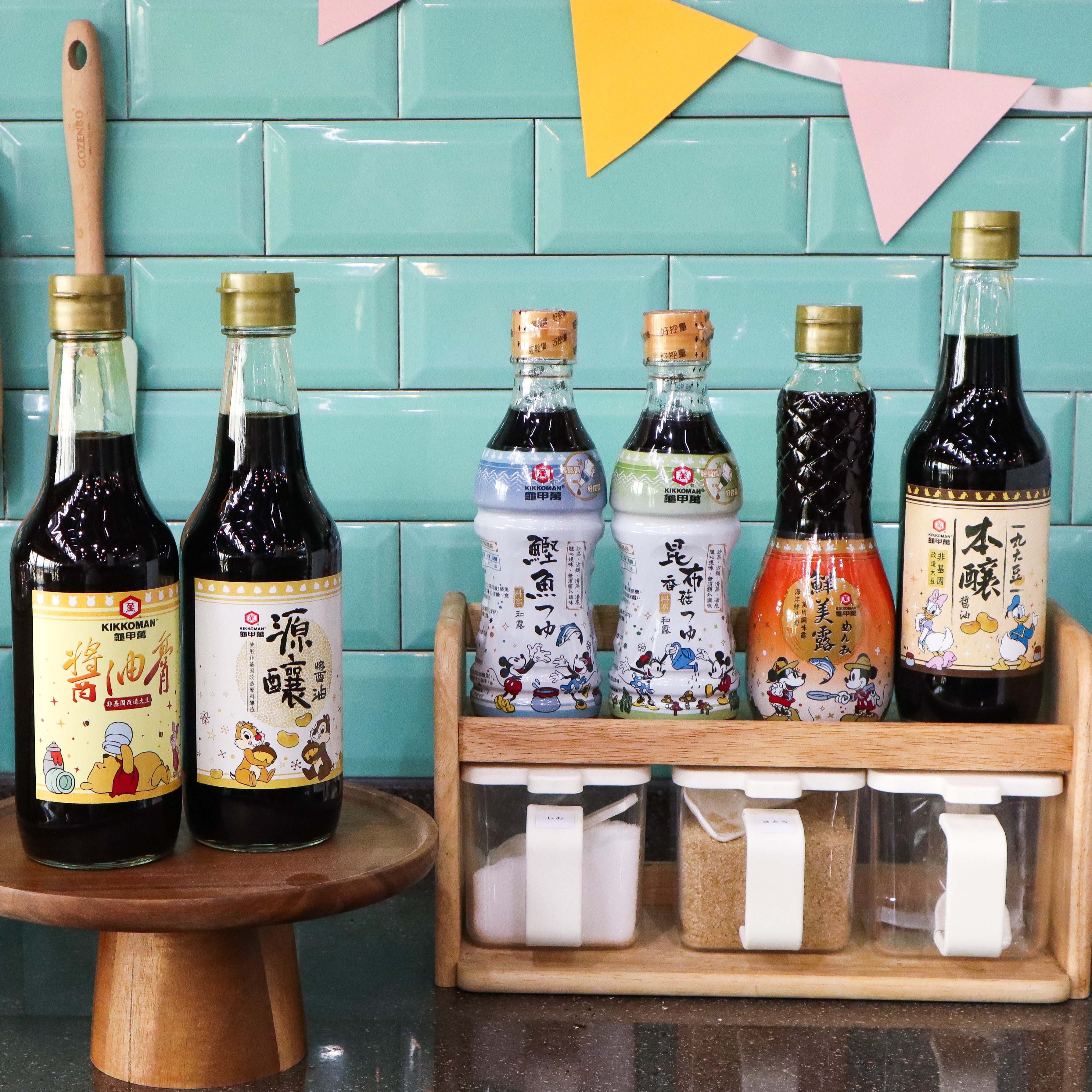 醍醐味再加可愛調味!龜甲萬X超人氣迪士尼聯名包裝限量新登場!創新輕量擠壓瓶等你來蒐集