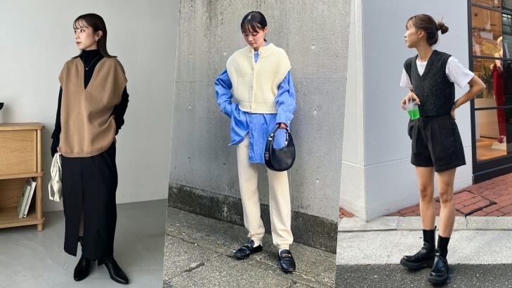 秋季必入單品「針織背心」！跟著日本女生以4種Look連結日系輕休閒