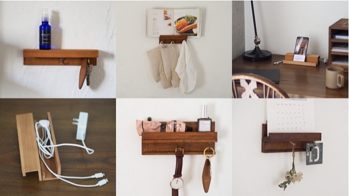 百圓商店「木製壁掛架」DIY特輯，多種組合讓收納用途最大化！
