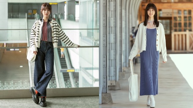 GU秋冬零失誤穿搭，「新生代潛力女演員」何思靜演繹多種百變層次混搭法，美型針織外套系列秋裝必收