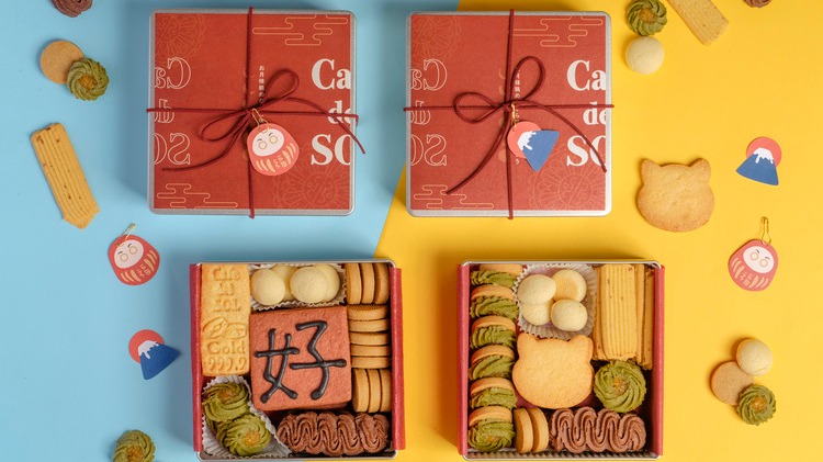 可愛達摩、招財貓化身中秋禮盒!福岡人氣鬆餅Café del SOL中秋餅乾禮盒