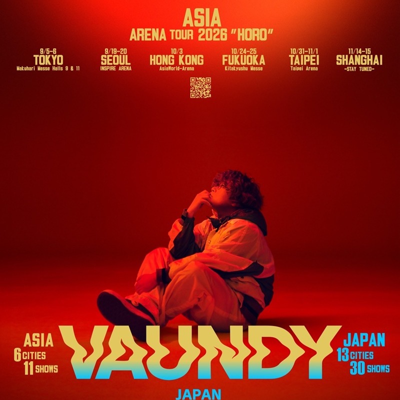 日本音樂鬼才Vaundy終於要來台灣了！10月底登台北小巨蛋連唱兩天