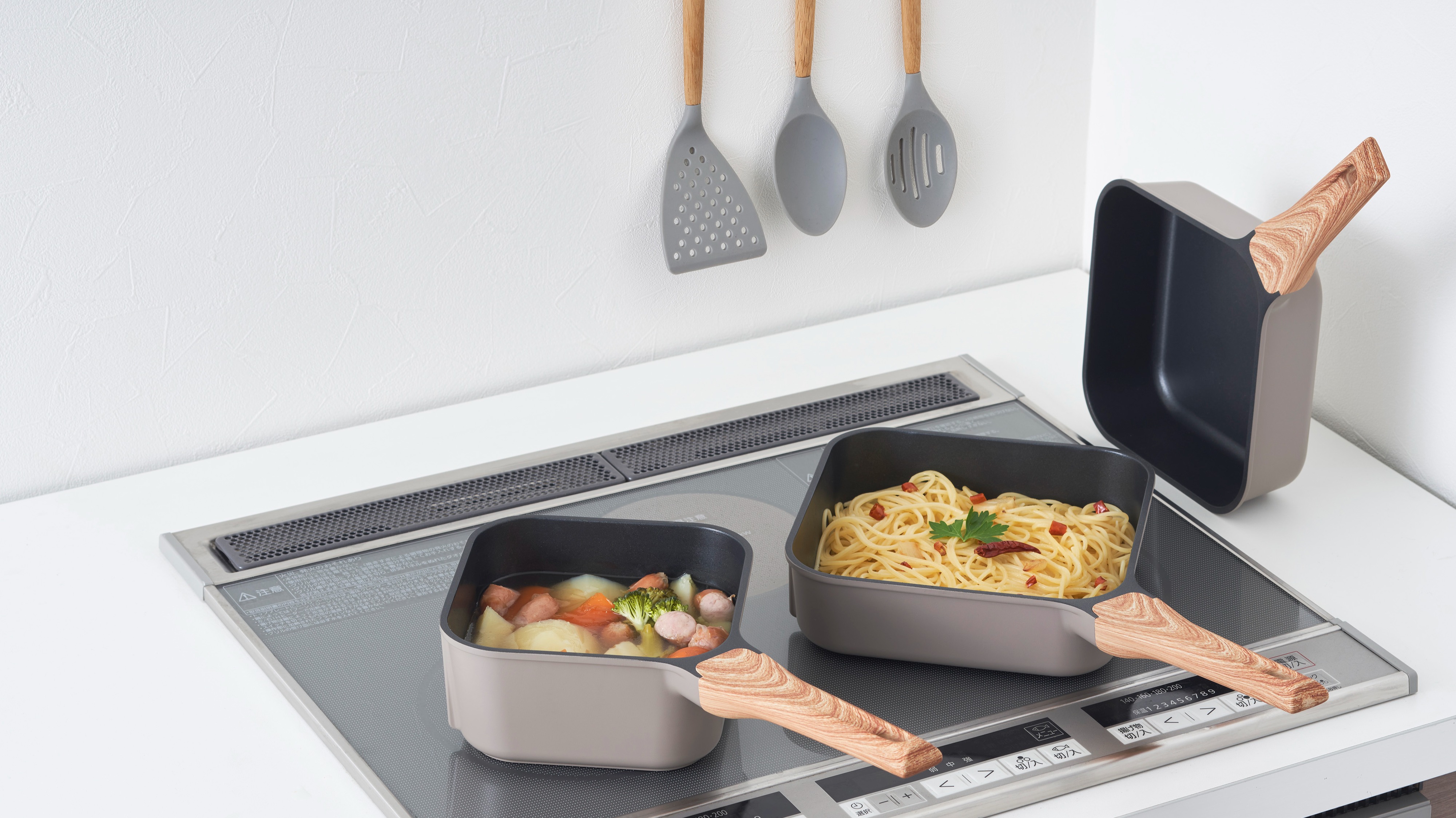 日本話題「sutto」方形四角鍋具超熱賣!奶茶灰+木紋柄絕美新色必須擁有