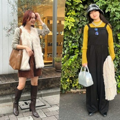 從日本女生穿搭找搭配靈感!秋日以「針織上衣」玩色彩混搭營造迷人季節印象