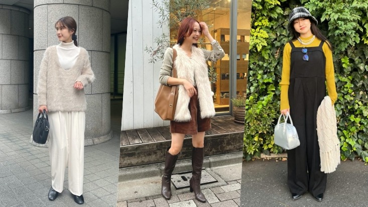 從日本女生穿搭找搭配靈感！秋日以「針織上衣」玩色彩混搭營造迷人季節印象