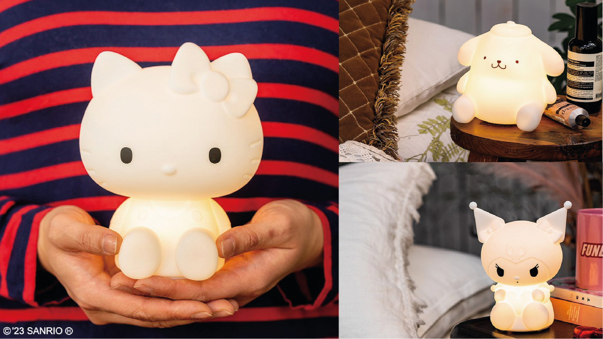 2023年4月日本MOOK本贈品最新情報！用三麗鷗明星造型夜燈療癒每一天