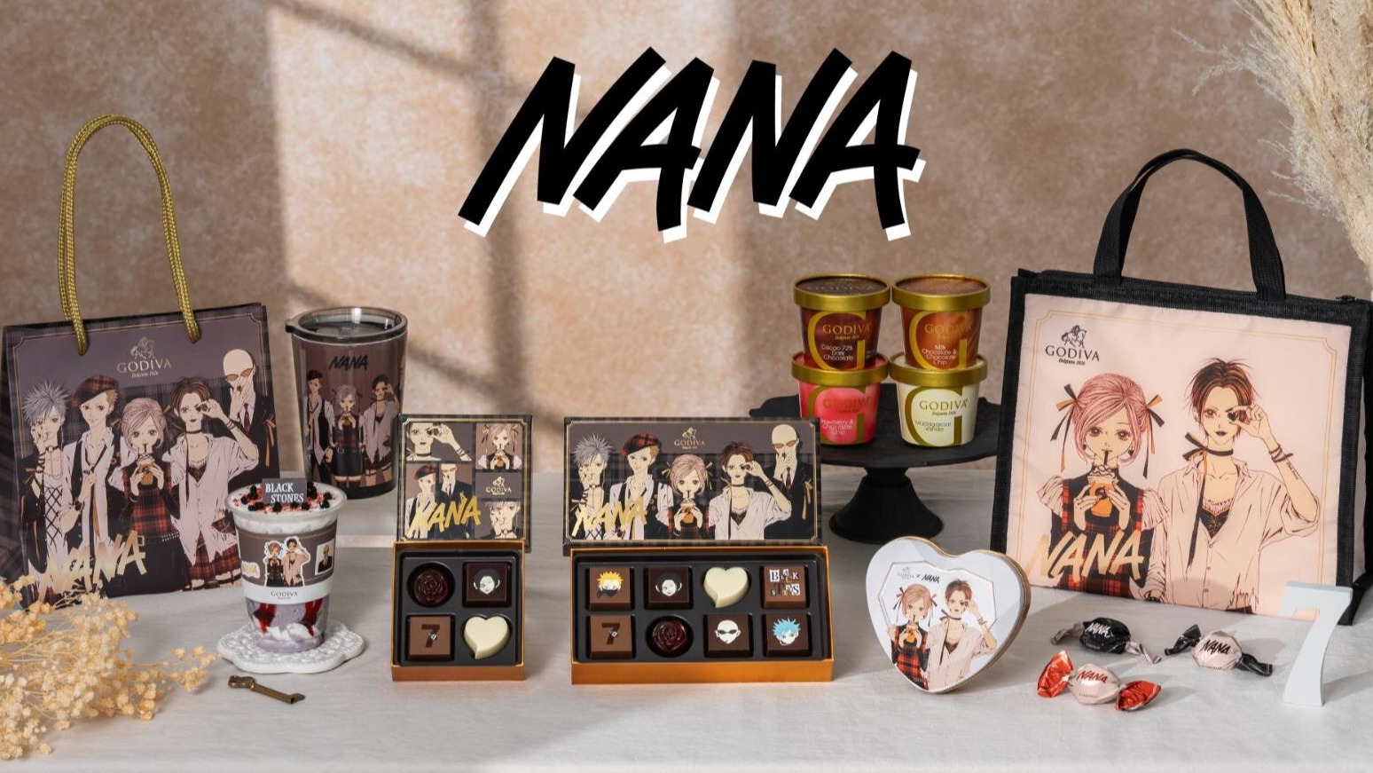 GODIVA×《NANA》夢幻聯名第2彈登場！小八手作莓果蛋糕化身巧克力冰沙，BLACK STONES成員巧克力同步亮相