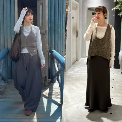 2026春季層次感輕鬆掌握！以針織背心疊搭4套造型展現日系時髦度