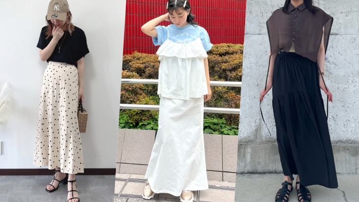 打造日系時髦感一點都不難！夏季必學3種長裙穿搭展現日系Look