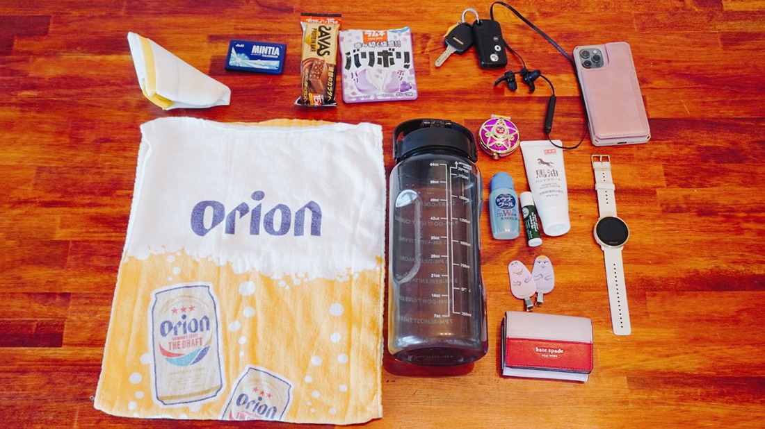 What's in my BAG?勤於健身的日本美甲設計師「orivernail」的包包裡有什麼好物?
