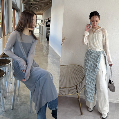 可甜可鹽穿搭輕鬆轉換！2025春季以「透膚上衣」疊搭日系街頭印象