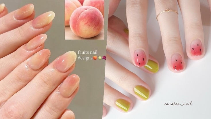 日本2025夏季爆紅「果皮指彩」4款靈感打造清涼微甜感