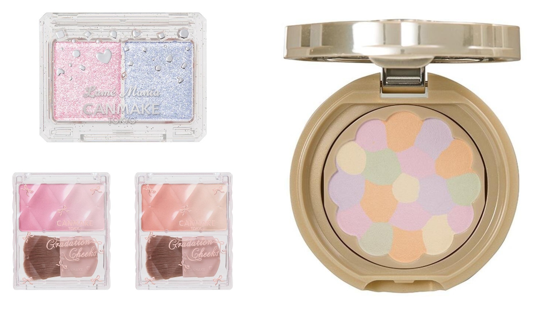 CANMAKE 2026春季彩妝登場　漸層腮紅盤、冷調粉色眼影與獨角獸亮片新色一次看