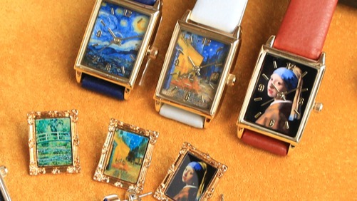 把世界名畫戴在手上！梵谷、莫內經典作品化身手錶和耳環
