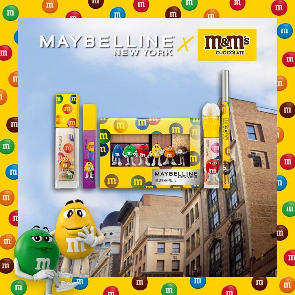 M&M’S x MAYBELLINE聯名太可愛了吧!5款換上M&M’S 巧克力繽紛包裝的人氣美妝品