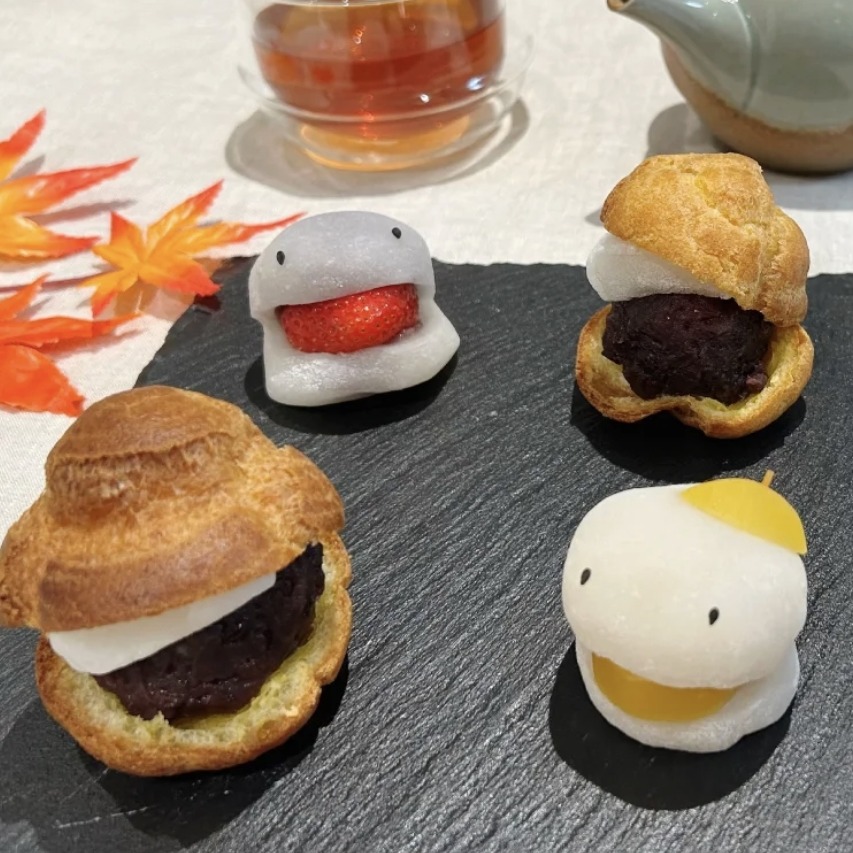 東京日暮里的和洋融合甜點舖「和洋菓子 EDO USAGI」，必嚐妖怪大福、求肥紅豆餡泡芙