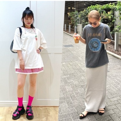 以寬感TEE簡單穿出街頭時尚！2025夏季4套必學日系造型靈感