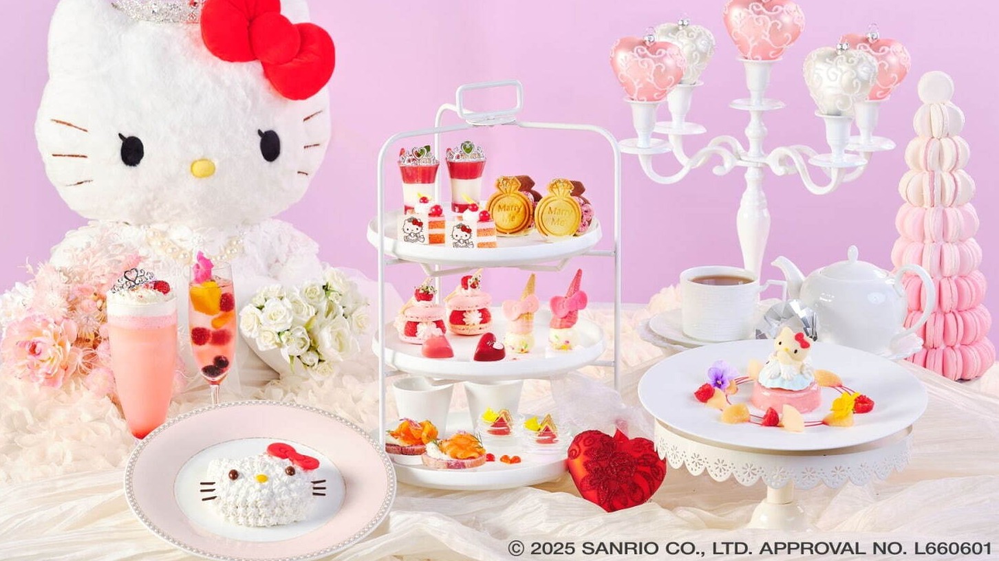 「Hello Kitty公主下午茶」即將於日本東京及大阪等7大城市登場!甜點造型如婚戒般夢幻