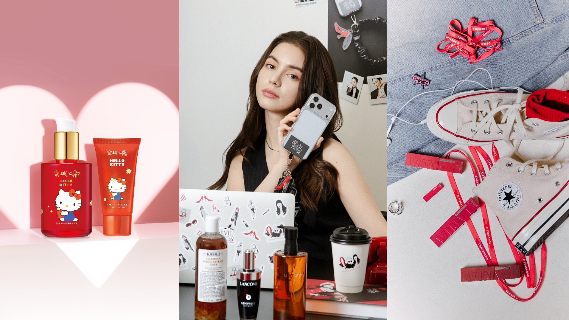 聯名控失守！媚比琳唇釉×Converse、Hello Kitty、《穿著Prada的惡魔2》保養聯名全來了，2026最燒清單