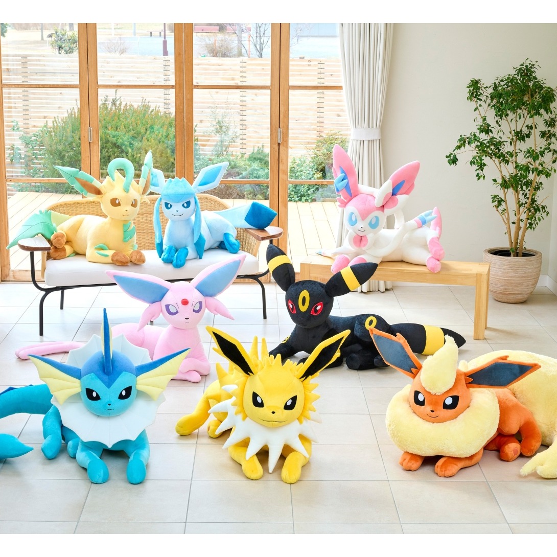 超人氣的伊布來啦！等身大一比一玩偶超萌登場，寶可夢中心限定販售，快讓房間裡充滿伊布家庭