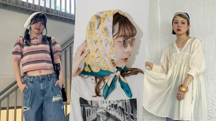 日本女生都在瘋「頭巾穿搭」！盤點4款頭巾推薦瞬間顯小臉又時髦