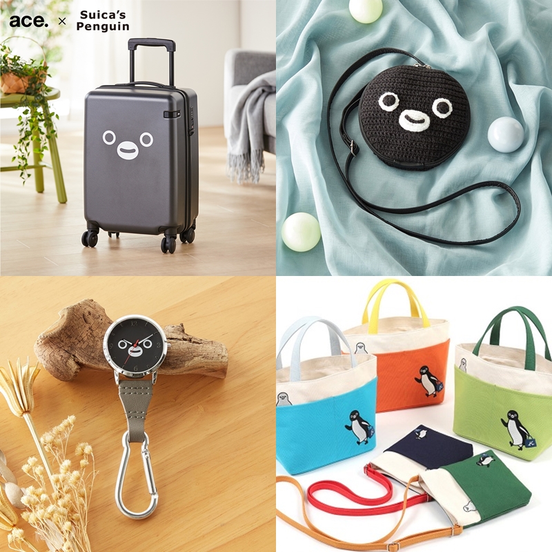 最近日本 suica 企鵝的周邊太可愛啦!行李箱、托特包一次看