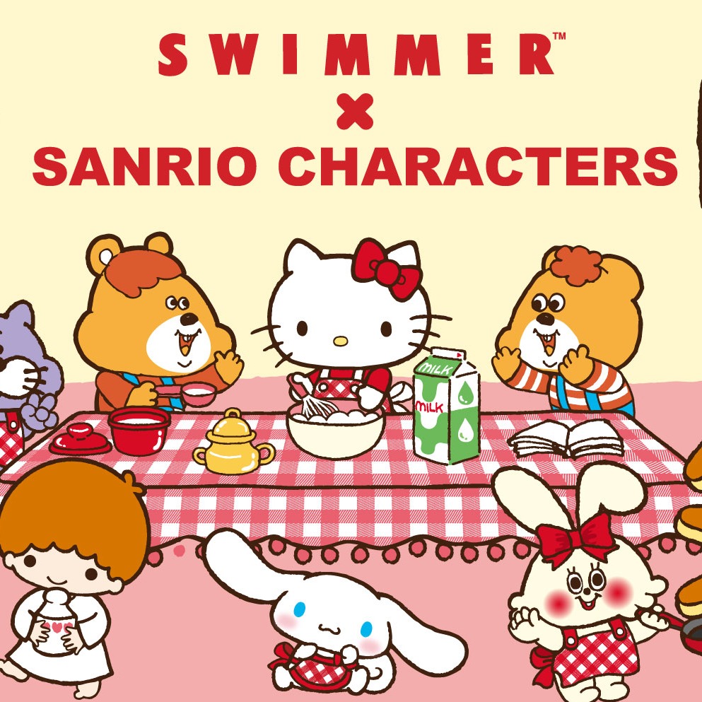 人氣雜貨品牌SWIMMER攜手SANRIO三麗鷗,夢幻聯名商品新上市,狙擊粉絲的少女心