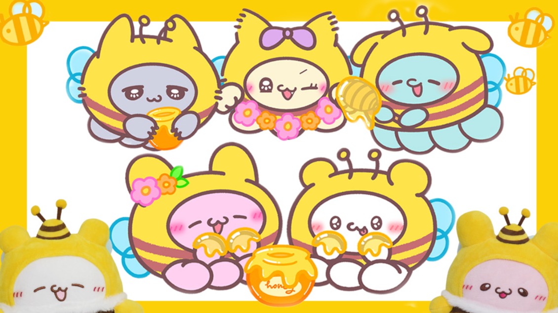 日本TikTok人氣創作角色「loveez」巡迴快閃店，角色全員以可愛蜜蜂造型亮相