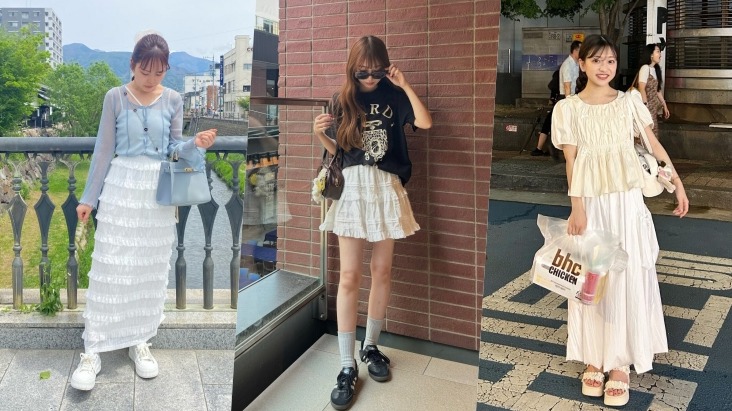 秋季時髦小黑馬「蛋糕裙」，想提升好感氣質跟著日本女生這樣搭！
