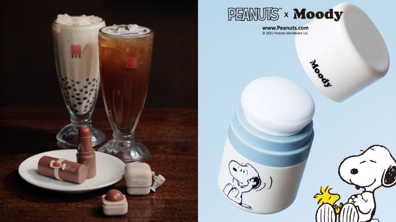 台灣美妝成觀光客必買伴手禮！FreshO2聯名春水堂打造「珍珠奶茶小方糖」可愛爆擊，Moody史努比家族讓清潔變得好療癒