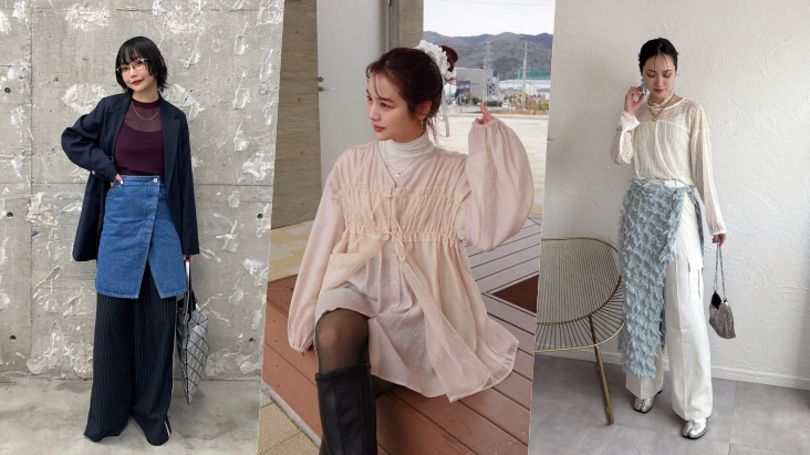可甜可鹽穿搭輕鬆轉換！2025春季以「透膚上衣」疊搭日系街頭印象