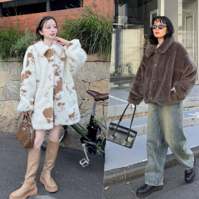 冬季時髦不費力穿搭術!一件「毛茸茸外套」搞定4套日系女孩風格