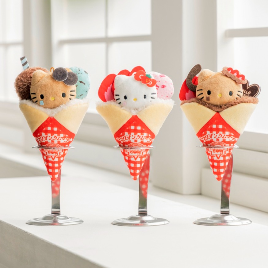 2026年4月日本MOOK本贈品最新情報！HELLO KITTY化身超可愛原宿可麗餅吊飾