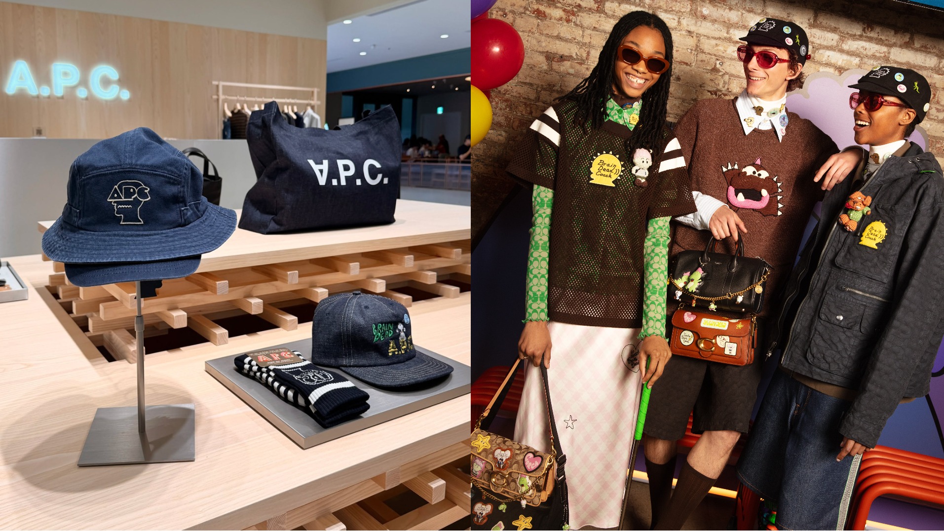 哈日族必看！A.P.C.台中漢神洲際首店開幕，Brain Dead聯名、Coach話題合作同步炸街