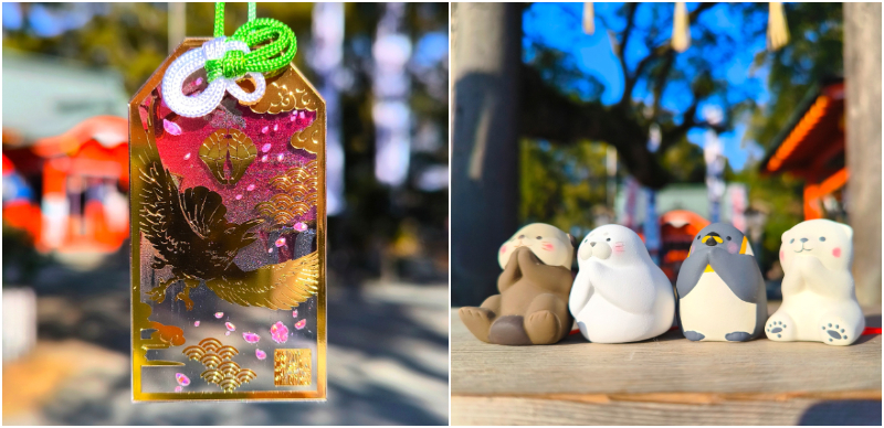 福岡「大牟田熊野神社」透明御朱印御守、慕夏風朱印帳好迷人，還可以線上訂購喔！