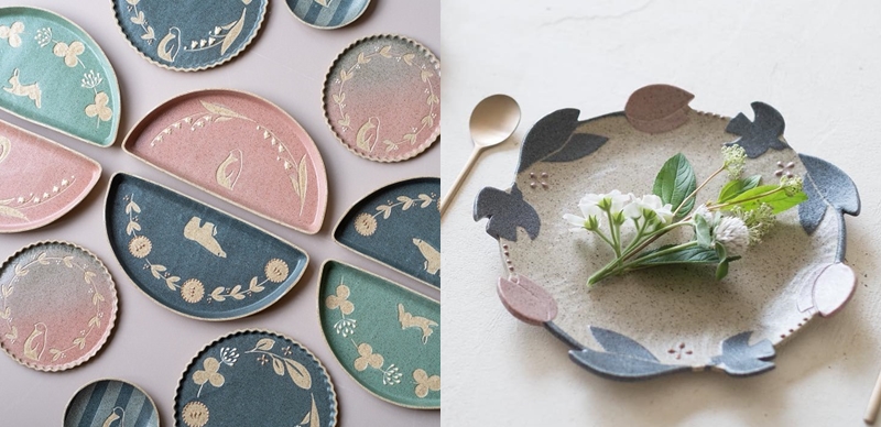 日本「苔色工房」藝術家＆作品介紹！在食器上跳躍的色彩與動物們