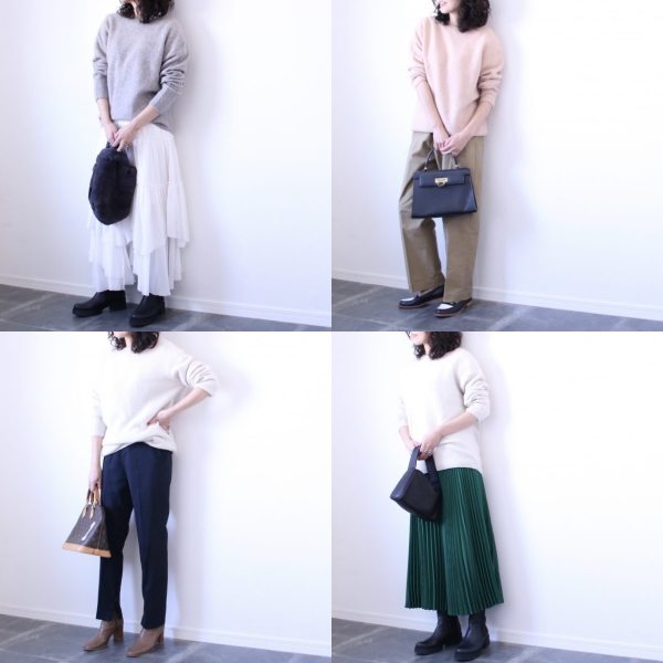 簡單卻超百搭的無印良品圓領針織衫，不同顏色給妳不同心情！