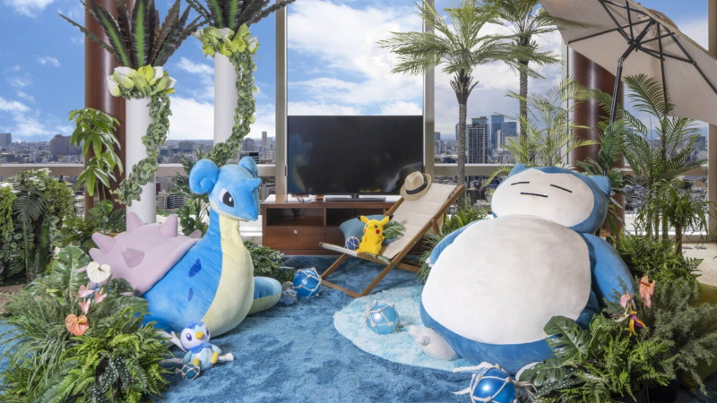 東京君悅酒店「Pokémon Collaboration Summer 2025」,今年多了拉普拉斯陪你渡過這個夏天!