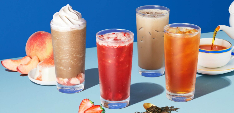 日本星巴克 STARBUCKS Tea & Cafe 水蜜桃奶凍 & 伯爵茶星冰樂7月3日清爽上市！