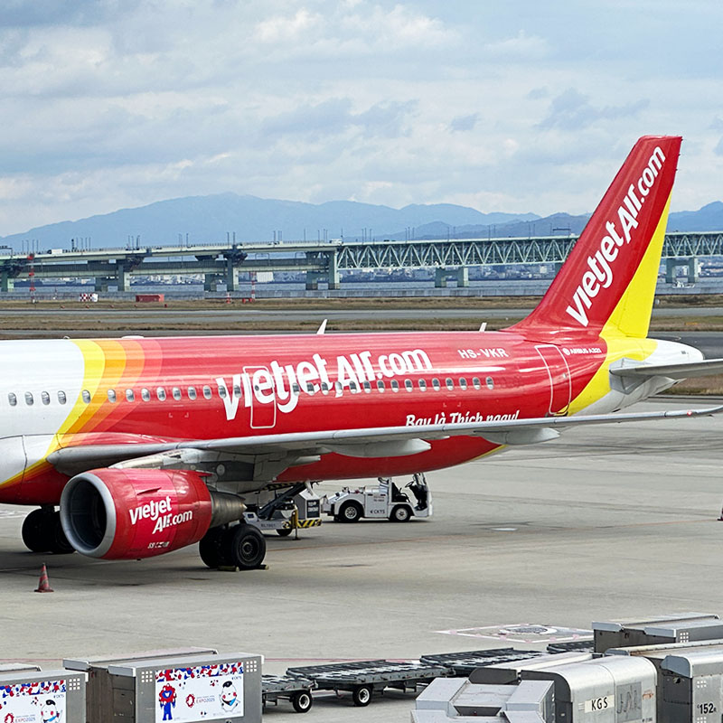 「泰越捷航空 VietJet Air」桃園飛日本新選擇！大阪航線早去午回時間超完美