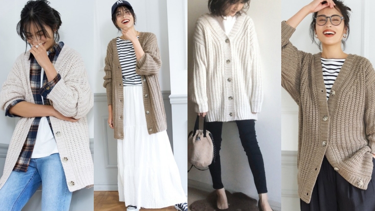 打造屬於秋冬的慵懶時尚！日系品牌coca的寬版針織外套特輯